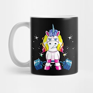 Weight Lifting Unicorn Lover Funny Workout and Exercise Mug